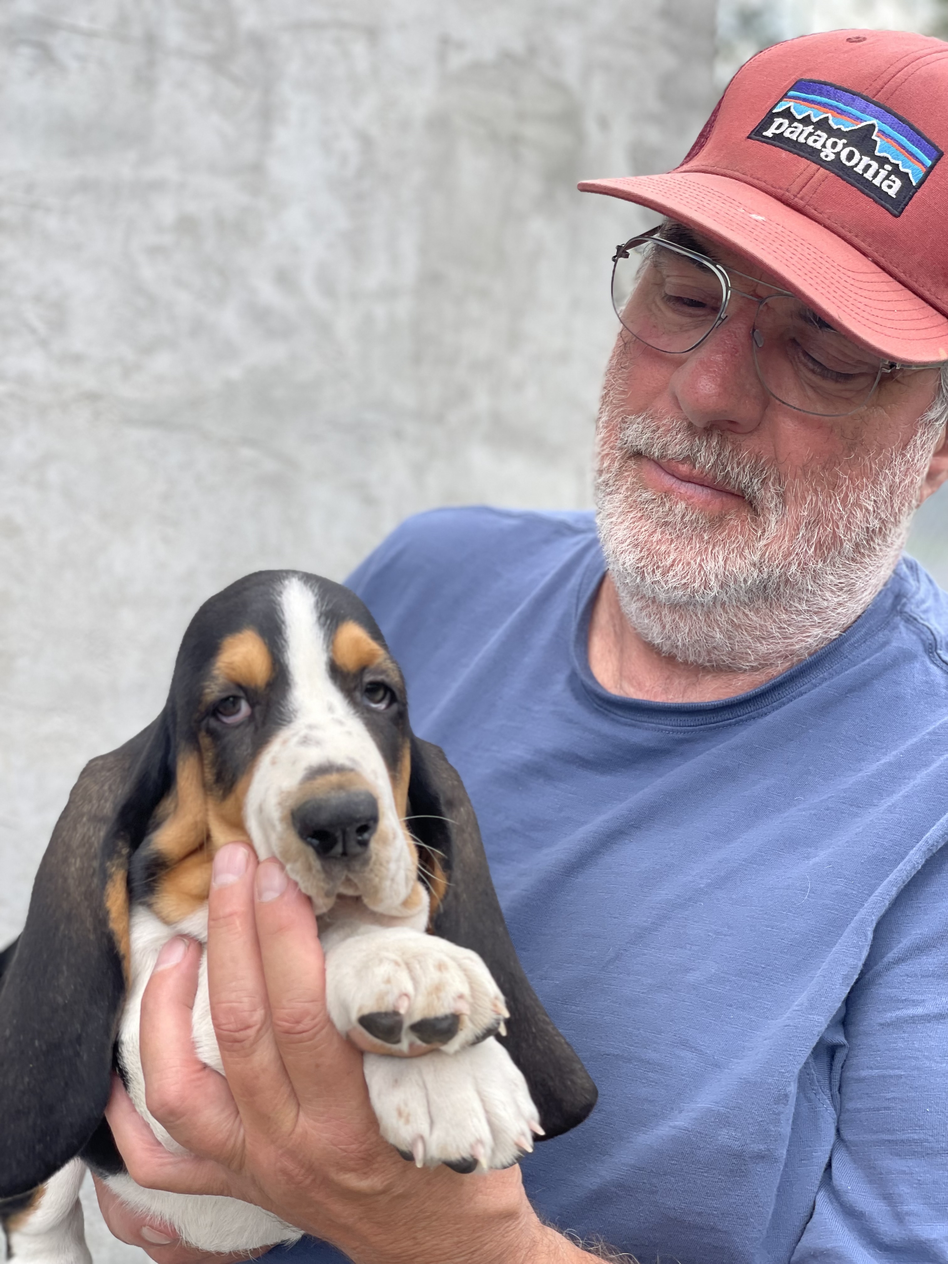 John showing a pup from one of the last litters